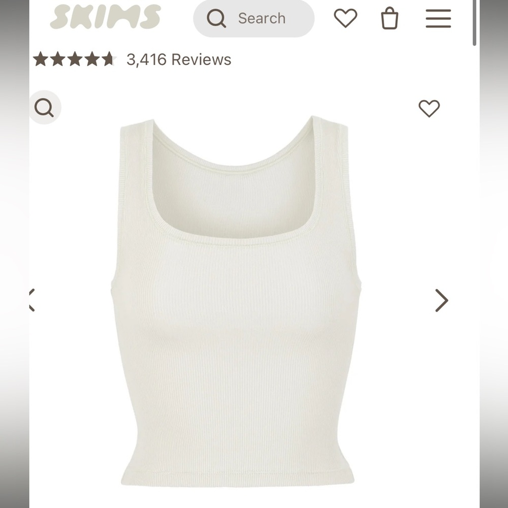 Skims ribbed tank top